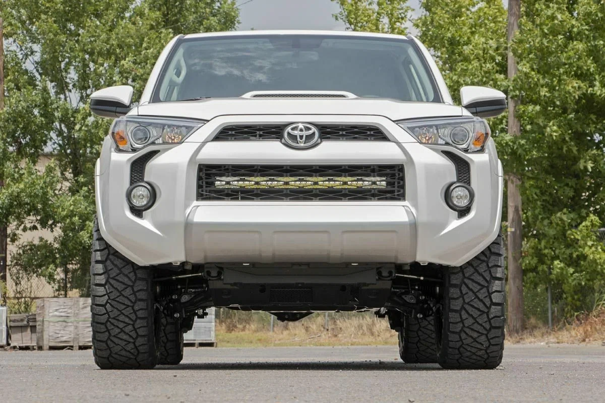 Fits 4Runner(14-20) LED Light Bumper Mount 30_ Black Dual Row White DRL 70787